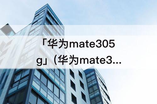 「华为mate305g」(华为mate305g参数配置详细参数)