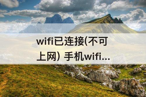 wifi已连接(不可上网) 手机wifi已连接(不可上网)怎么解决 荣耀50