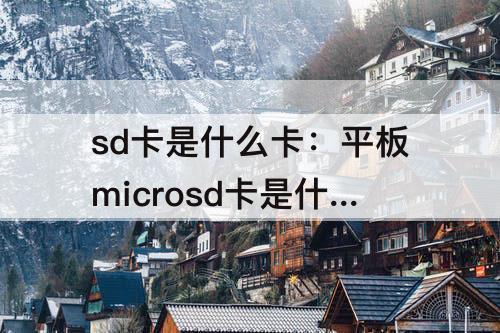 sd卡是什么卡：平板microsd卡是什么卡