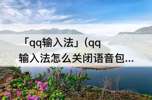 「qq输入法」(qq输入法怎么关闭语音包推荐)