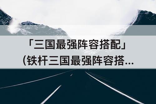 「三国最强阵容搭配」(铁杆三国最强阵容搭配)