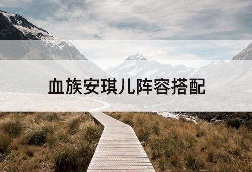 血族安琪儿阵容搭配