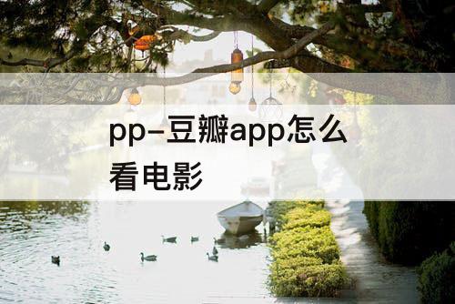pp-豆瓣app怎么看电影