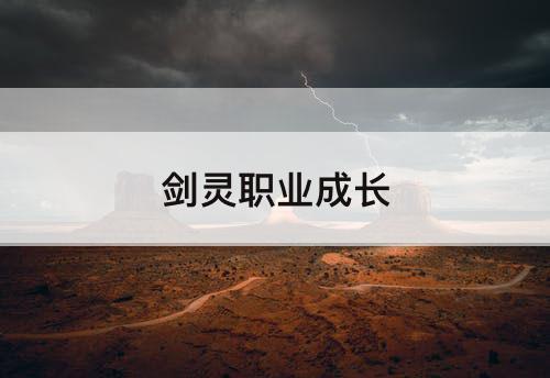 剑灵职业成长