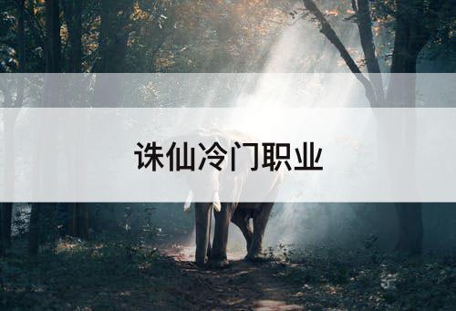 诛仙冷门职业