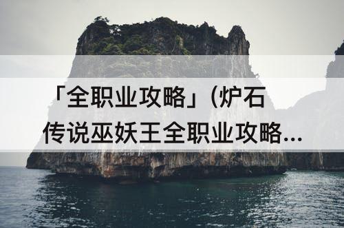 「全职业攻略」(炉石传说巫妖王全职业攻略)