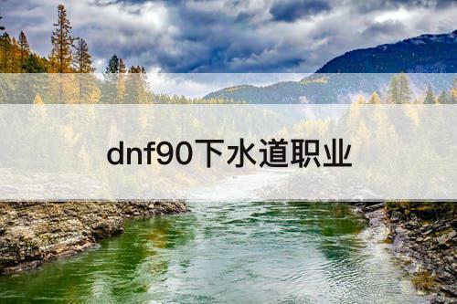 dnf90下水道职业