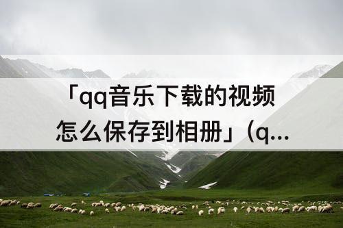 「qq音乐下载的视频怎么保存到相册」(qq音乐下载的视频怎么保存到相册ipad)