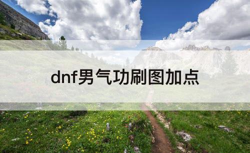 dnf男气功刷图加点