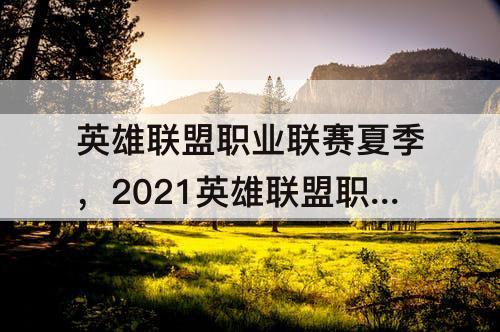 英雄联盟职业联赛夏季，2021英雄联盟职业联赛夏季赛视频