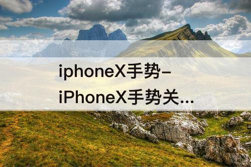 iphoneX手势-iPhoneX手势关闭