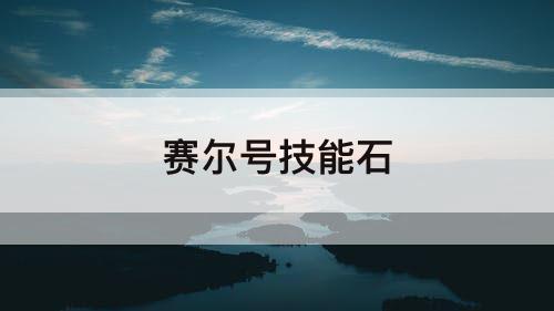 赛尔号技能石