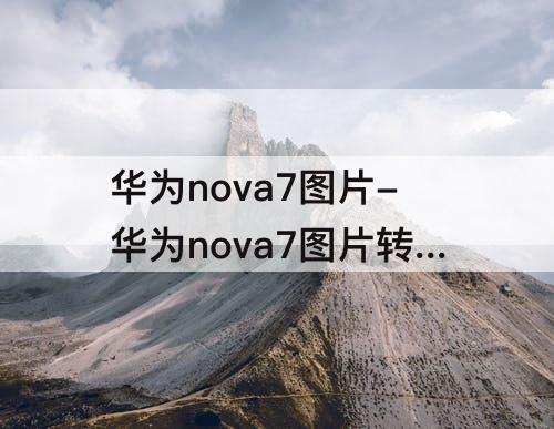 华为nova7图片-华为nova7图片转文档