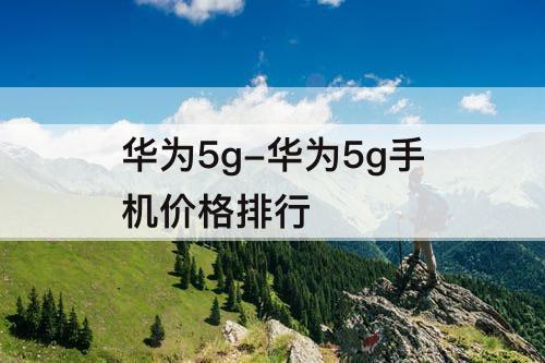 华为5g-华为5g手机价格排行