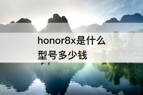 honor8x是什么型号多少钱