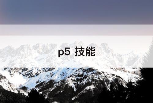 p5 技能