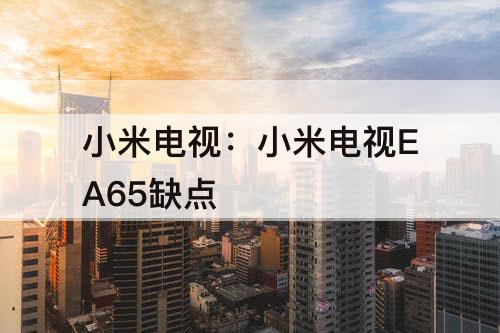 小米电视：小米电视EA65缺点