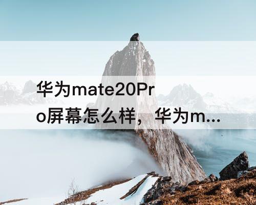 华为mate20Pro屏幕怎么样，华为mate20pro屏幕怎么样?