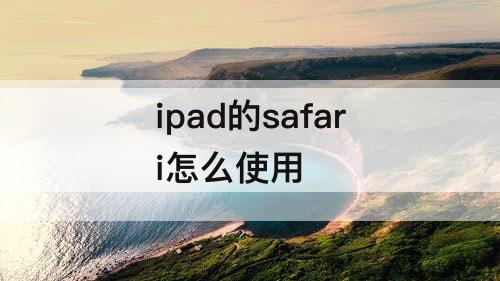 ipad的safari怎么使用