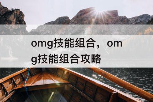 omg技能组合，omg技能组合攻略