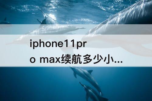 iphone11pro max续航多少小时