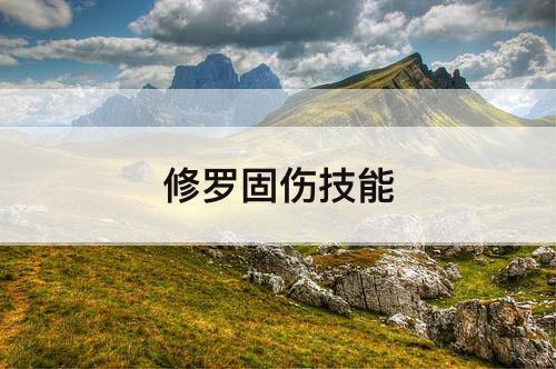 修罗固伤技能