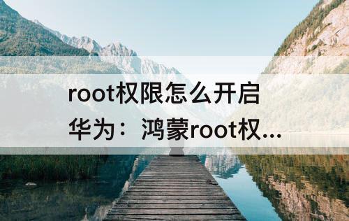 root权限怎么开启华为：鸿蒙root权限怎么开启华为