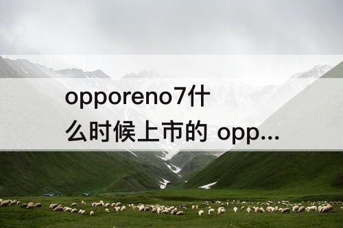 opporeno7什么时候上市的 opporeno7什么时候上市的多少钱