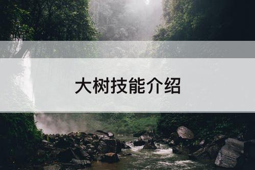 大树技能介绍