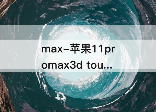 max-苹果11promax3d touch怎么打开