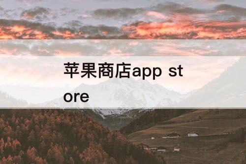 苹果商店app store