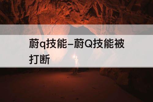 蔚q技能-蔚Q技能被打断