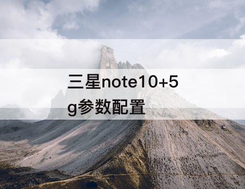 三星note10+5g参数配置