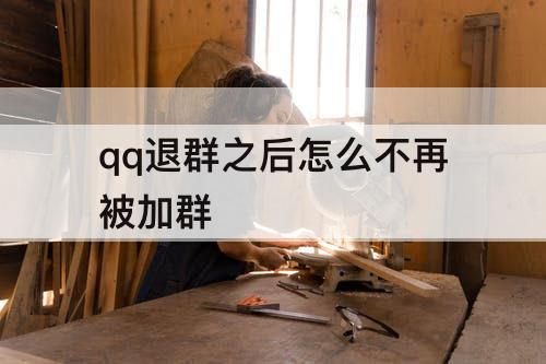 qq退群之后怎么不再被加群