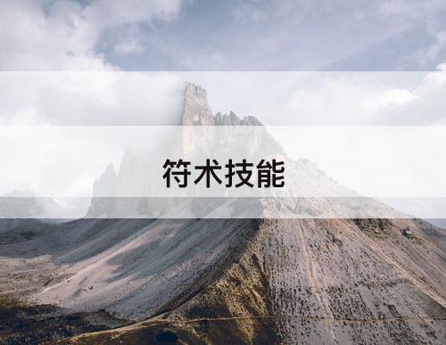符术技能