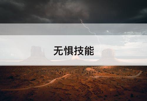 无惧技能