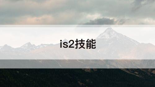 is2技能