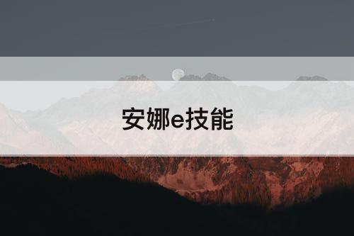 安娜e技能