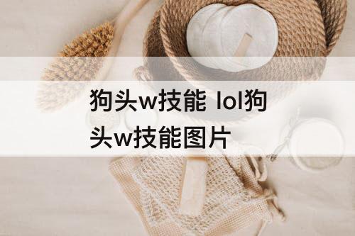 狗头w技能 lol狗头w技能图片