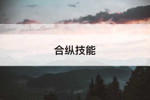 合纵技能