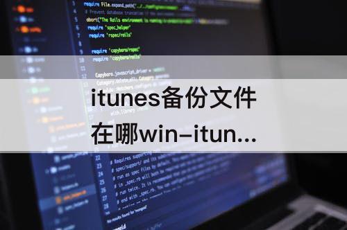 itunes备份文件在哪win-itunes备份文件在哪win7怎么连接