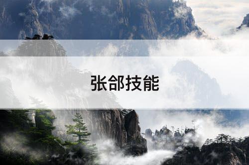 张郃技能