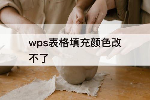 wps表格填充颜色改不了