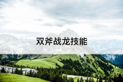 双斧战龙技能