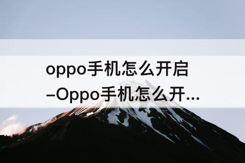 oppo手机怎么开启-Oppo手机怎么开启语音设置?