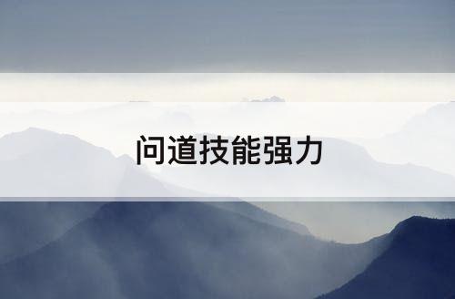 问道技能强力
