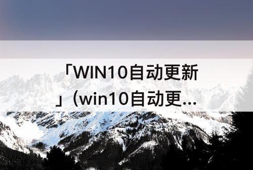 「WIN10自动更新」(win10自动更新永久关闭工具)