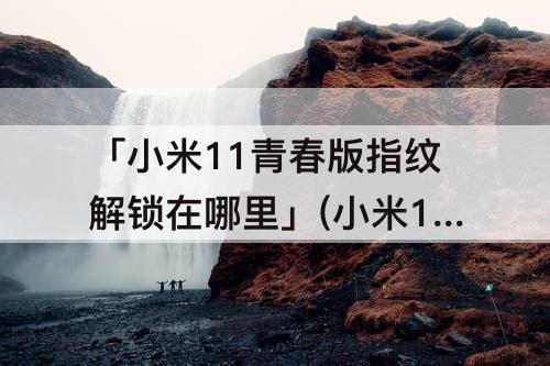 「小米11青春版指纹解锁在哪里」(小米11青春版指纹解锁在哪里图片)
