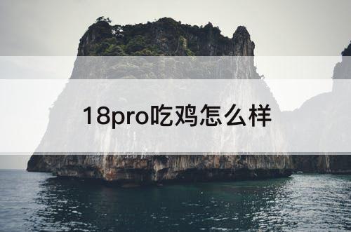 18pro吃鸡怎么样