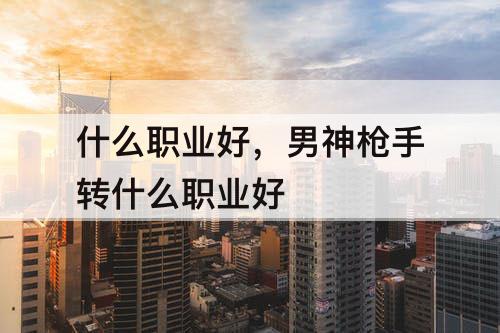 什么职业好，男神枪手转什么职业好